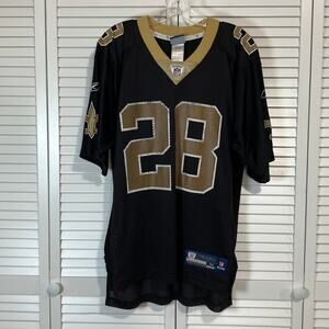 Reebok NFL Black Gold New Orleans Saints #28 Mark Ingram Jr Jersey Adult M